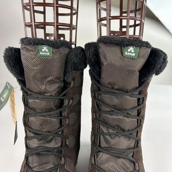 Kamik Women's Icelyns Boot US 7 Dark Brown Suede Winter Waterproof Boots NWT - Picture 6 of 13